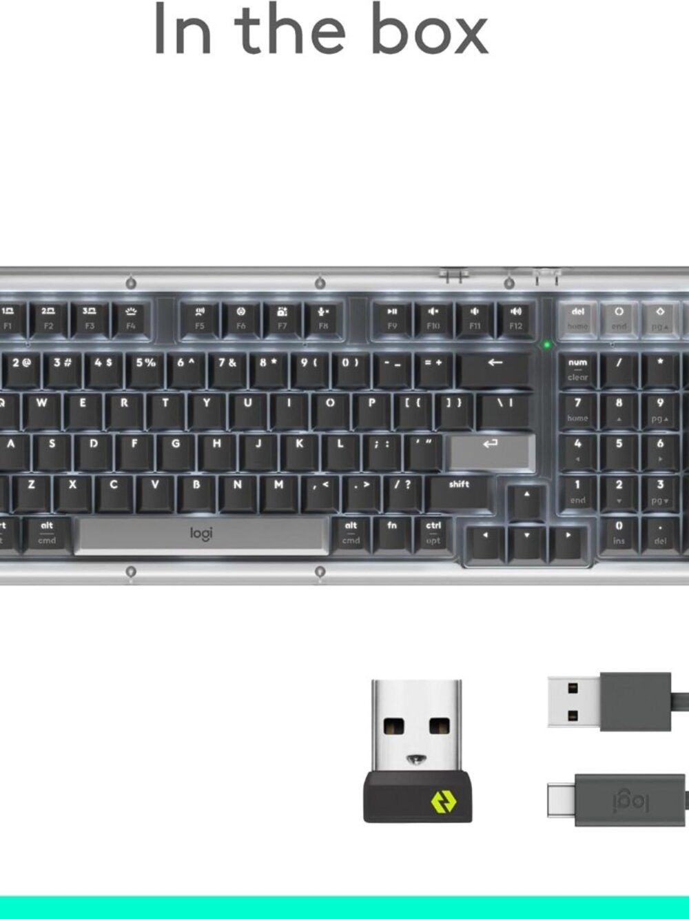 Logitech K98M Alto Keys Wireless Mechanical Keyboard Graphite